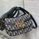 Christian Dior Small CD Besace Bag Dark Blue
